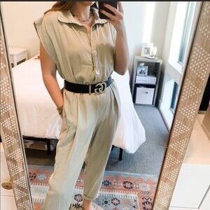 NWT ZARA BELTED JUMPSUIT